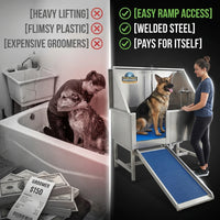 KANIS - Professional Stainless Steel Dog Bathing Station