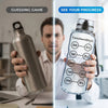 50 oz Clear Sports Water Bottle - High Capacity Hydration