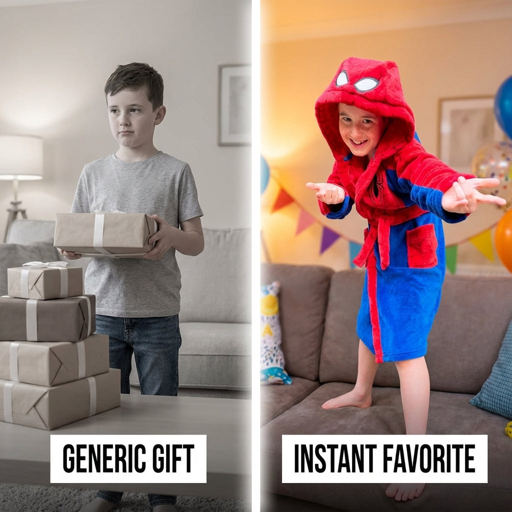 Cool & New - Spiderman Dressing gown for boys