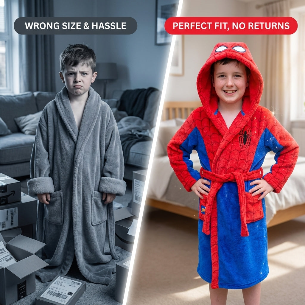 Cool & New - Spiderman Dressing gown for boys