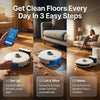 OSOJI 3-in-1 Robot Vacuum and Mop - Robotic Vacuum Cleaner - Robot Vacuum - Dojo Duo 990 - WiFi Connection. HEPA Filter. Powerful Suction System, Ultra-Quiet | Vaccuum Duo
