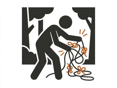 Tangled Knots Taking 30 Minutes To Hang
